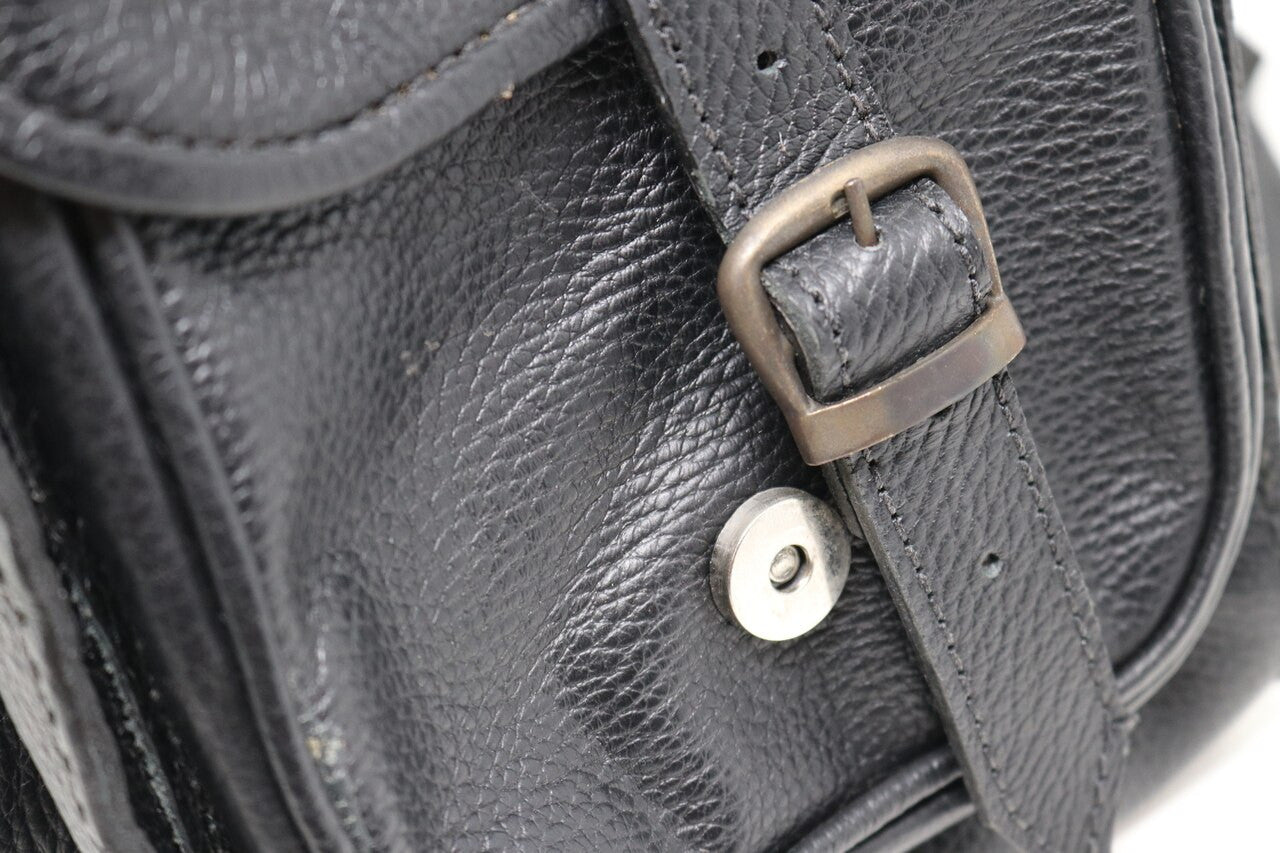Leather Backpack - Red