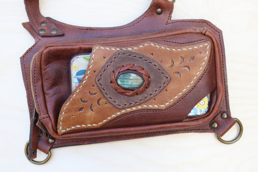 Men's El Sureno Holster | Brown Leather | Charoite
