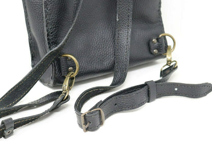 Leather Backpack - Brown