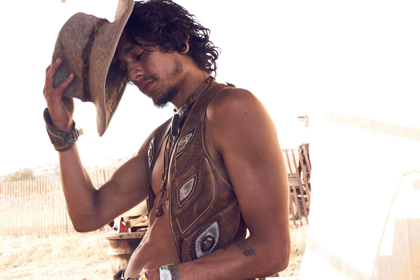 Men's El Norteno Holster | Gray Leather | Sonoran Sunrise