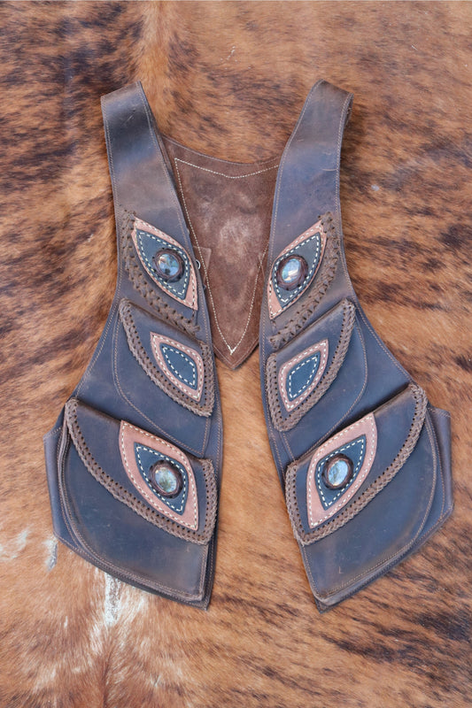 Men's El Norteno Holster | Brown Leather | Labradorite