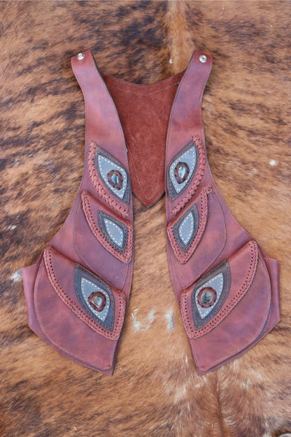 Men's El Norteno Holster | Brown Leather | Labradorite
