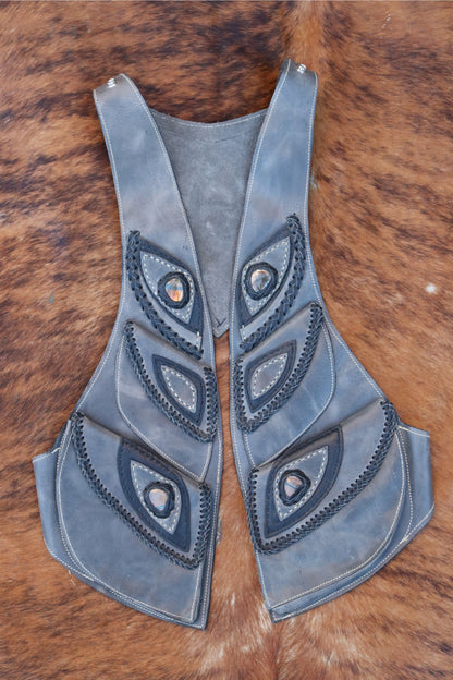 Women's El Norteno Holster | Gray Leather | Labradorite