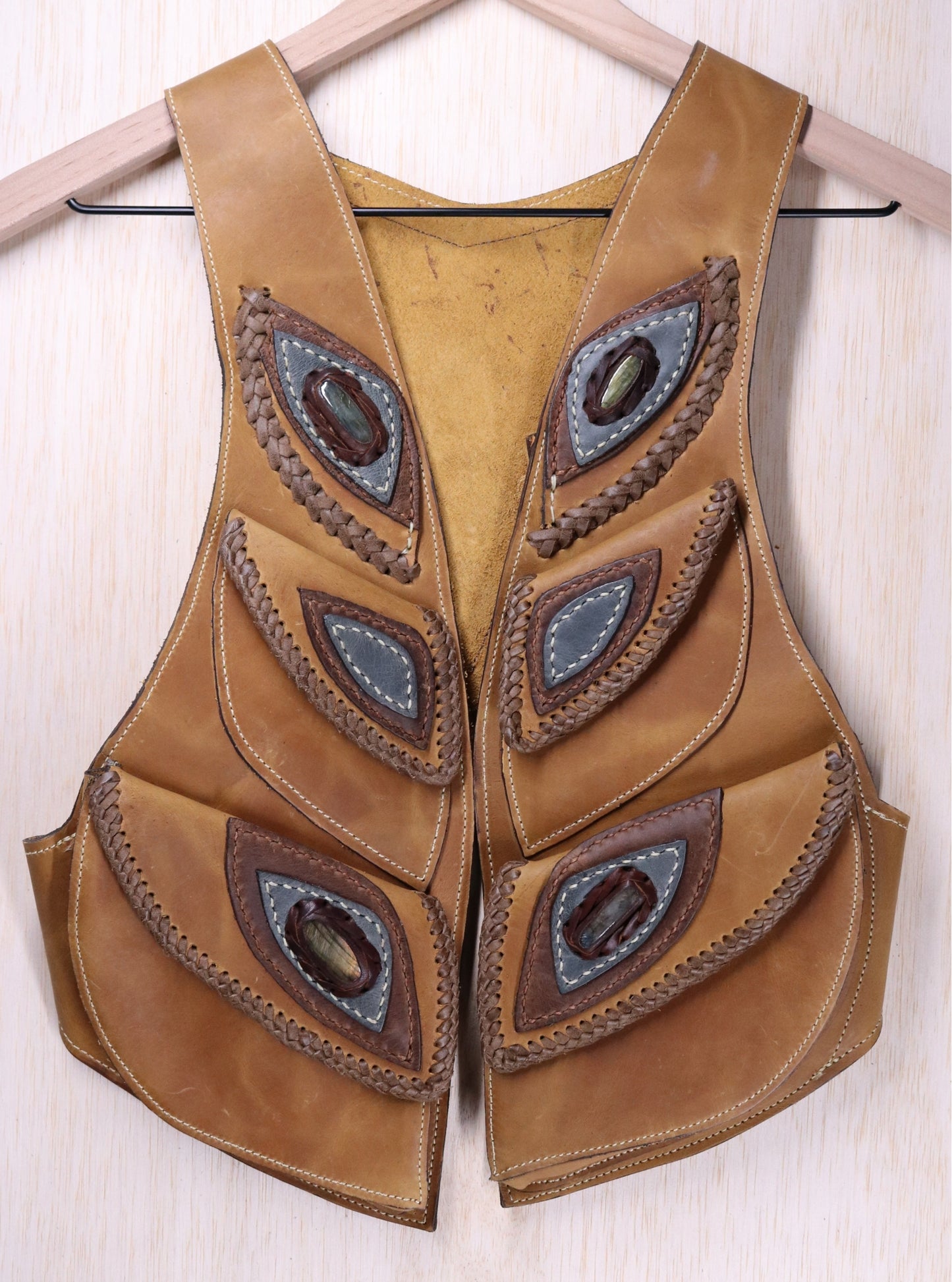 Men's El Norteno Holster | Yellow Leather | Labradorite