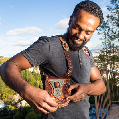 Men's Occidental Holster | Beige Leather | Onyx