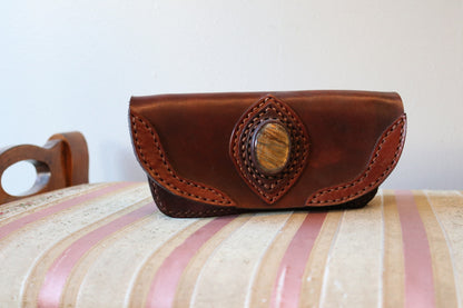 Leather Travel Bag - Cosmetic Bag