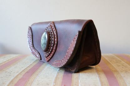 Leather Travel Bag - Cosmetic Bag