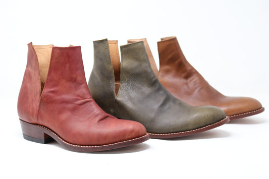 Custom French V Cut Leather Boots | Design Your Own