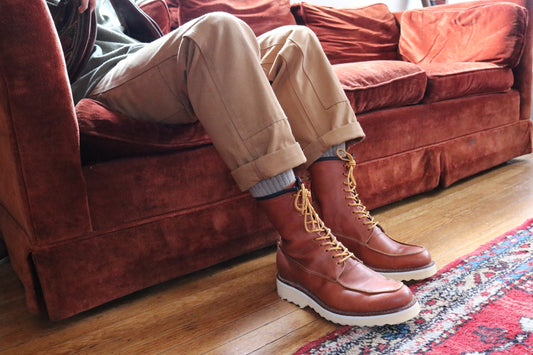 Custom Moc Toe Leather Boots | Design Your Own