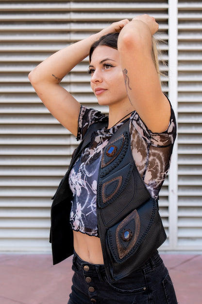 Women's El Norteno Holster | Brown Leather | Labradorite