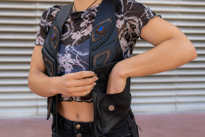 Women's El Norteno Holster | Brown Leather | Labradorite
