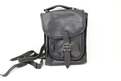 Leather Backpack - Red