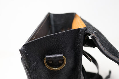 Leather Backpack - Red