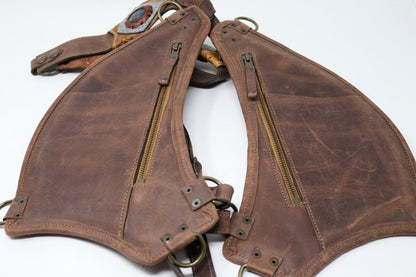 Women's El Oriente Holster | Beige Suede Leather | Amethyst