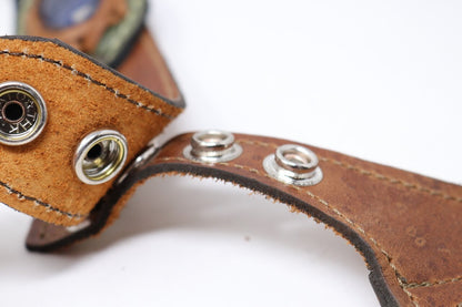 Men's Occidental Holster | Brown Suede Leather | Turquoise