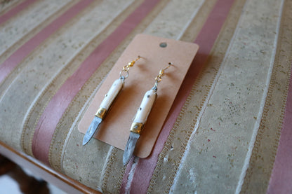 Small Flip Knife Earrings