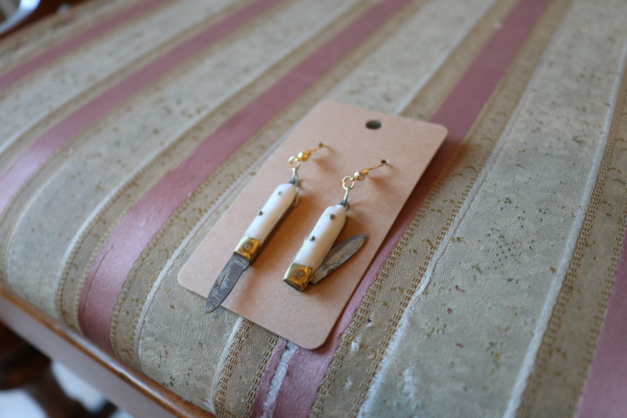 Small Flip Knife Earrings