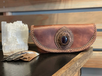 Leather Travel Bag - Cosmetic Bag