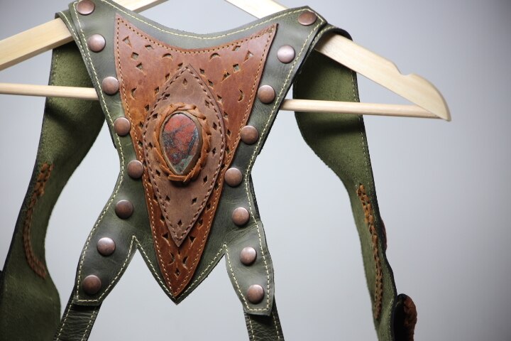 Men's El Norteno Holster | Yellow Leather | Labradorite