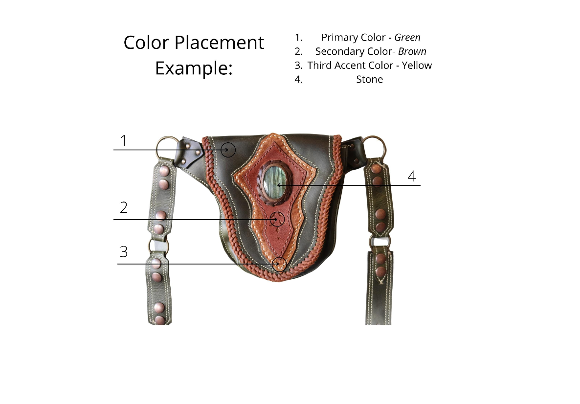 Custom Coyote Hip Belt | Design Your Own - view 2