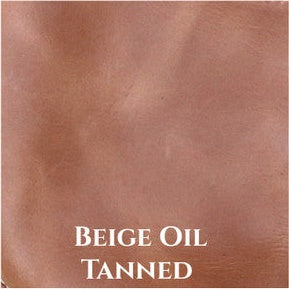 Beige Oil Tanned leather swatch