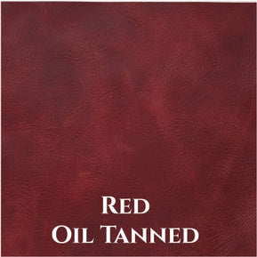 Red Oil Tanned leather swatch